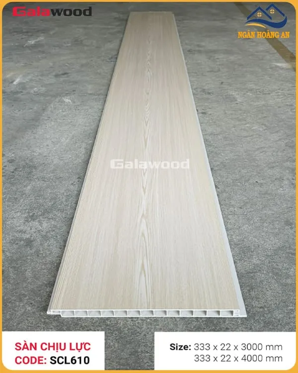 Tấm Sàn Nhựa Chịu Lực Giả Vân Gỗ Galawood SCL610X3M